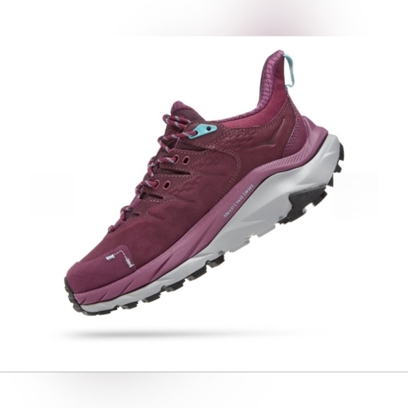 HOKA WOMEN'S‎ KAHA 2 LOW GTX gray purple sneaker shoe size 10 brand new - Picture 4 of 6